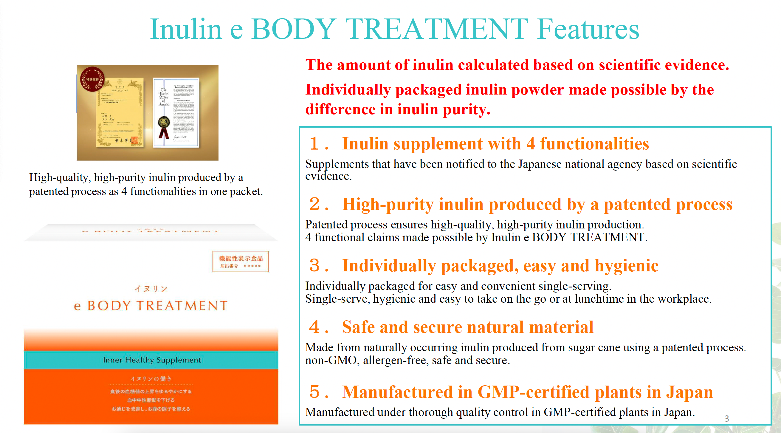 High Purity Inulin e Body Treatment Supplement 6g x 60sticks  Life×it Labo Made in Japan
